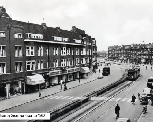 Beijerlandselaan bij Groningerstraat ca 1960 Beijerlandselaan bij Groningerstraat ca 1960